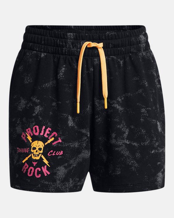 女士Project Rock Terry Underground短褲 in Black image number 4